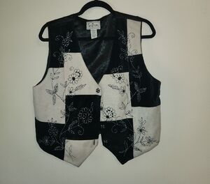 Tantrums Black and Cream Vest